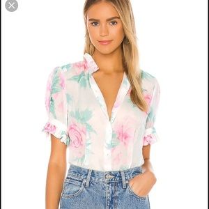 Selkie bistro blouse in shabby rose